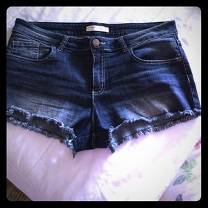 Blue jean shorts