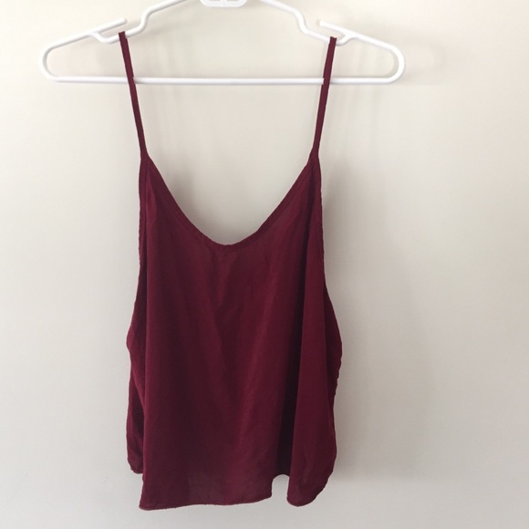 Red Brandy Melville cropped tank