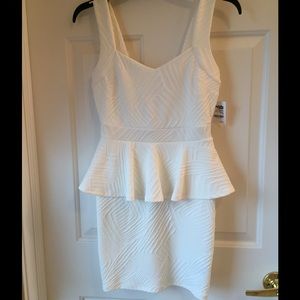 Peplum mini dress