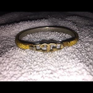Vintage Gucci yellow snakeskin bracelet