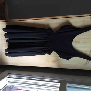 Black cut out dress