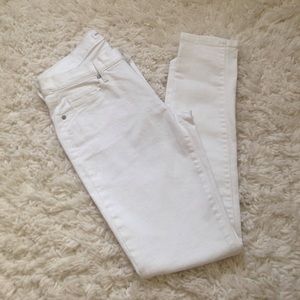 Banana Republic white denim pants