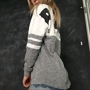 Pink varsity jersey shirt