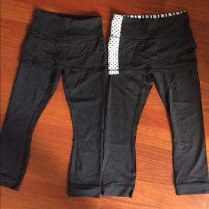Lululemon crops with attached skirt