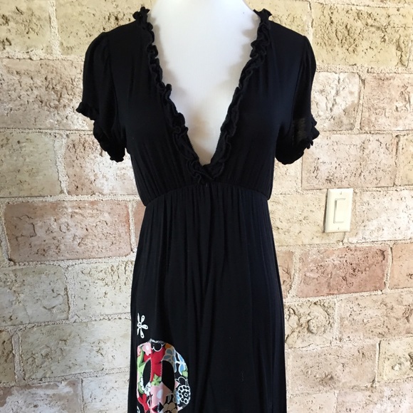 Black cotton dress/coverup