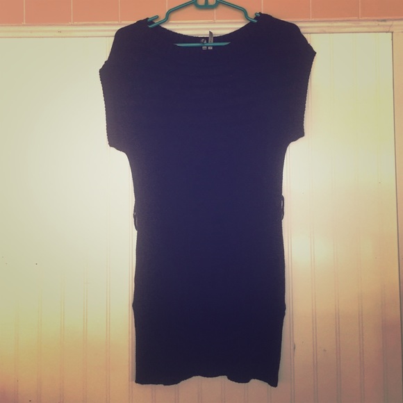 Black sweater dress