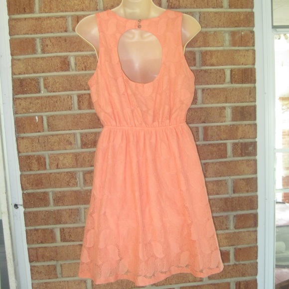 Sold! Everly Lace Cut Out Back Skater Dress - Picture 2 of 4