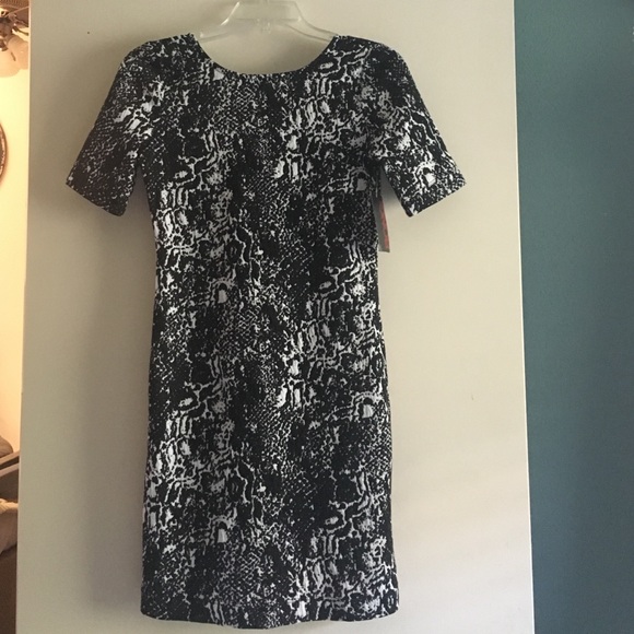 NWT black/white body con dress