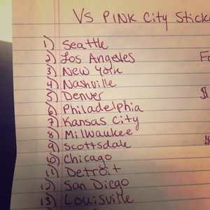 IOS many VS PINK city Stickers :)