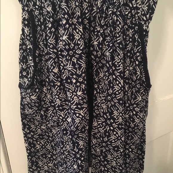 Blue and white print dress - Picture 4 of 4