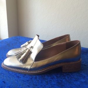 Jeffrey Campbell Gold Tassel Loafers