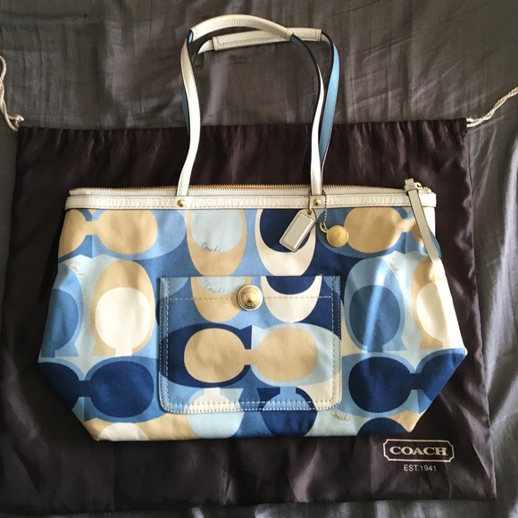 Multi colored mini tote