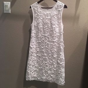 Club Monaco floral white lace mini dress