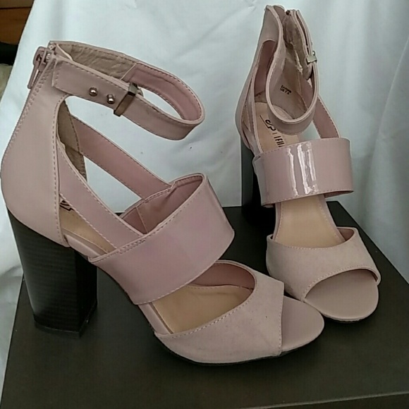 Patent and Leather Blush Shoes