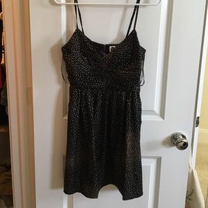 Roxy black and gold dress