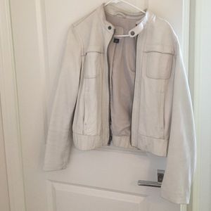 White Leather Jacket
