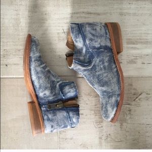ISO- Matisse for Free People Denim Booties - 8.5