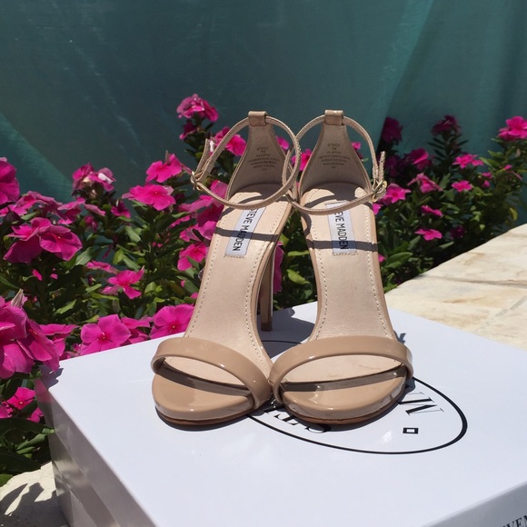 Steve Madden Stecy Patent-Leather Nude Heels - Picture 4 of 4