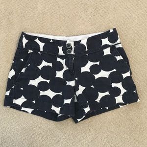 Loft shorts! Navy blue and white