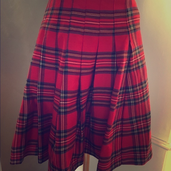 Grunge Vintage Express 90's pleated plaid kilt