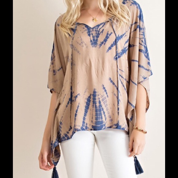 Boho fringe detail pattern top - Picture 4 of 7