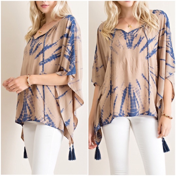 Boho fringe detail pattern top - Picture 2 of 7