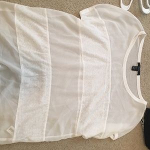 White short sleeve top