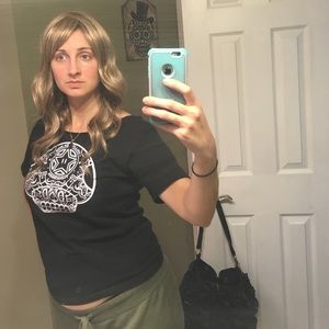 Blonde highlight wavy wig