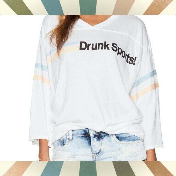 Wildfox Tops - Wildfox drunk sports tunic NWT