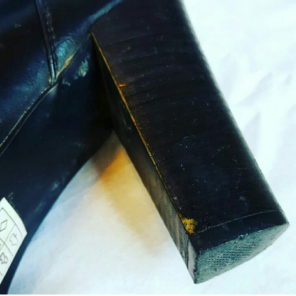 Black Zip Up Boots - Picture 4 of 4