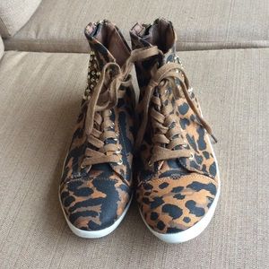 Animal print sneakers