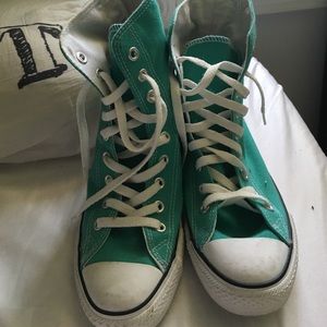 aqua blue converse