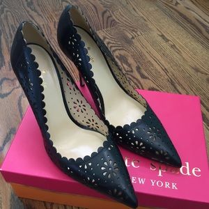 Kate Spade Lana Pump Black Leather