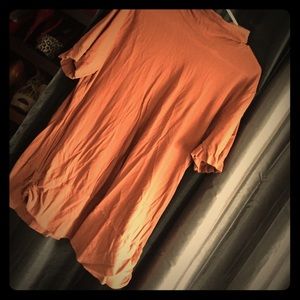 Rust colored pull over blouse