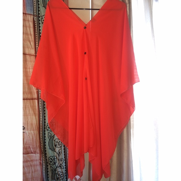 Swimsuit cover up/ sheer top.