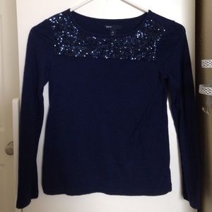 ❌SOLD IN BUNDLE❌Navy blue shirt