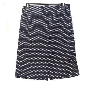 J.Crew Pencil Skirt - polka dot