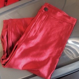 Red American Apparel Disco Pants