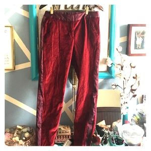 Altuzurra Burgundy Velvet Pants