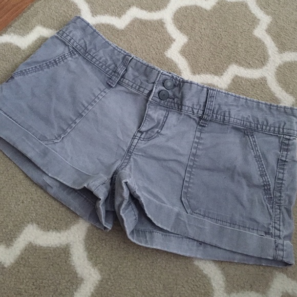 Gray stretch shorts