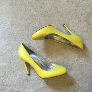 Yellow Jessica Simpson heels