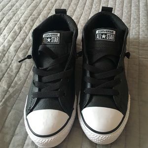 Youth Black Converse Sneakers! Women size 6