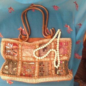 Unique handbag & necklace