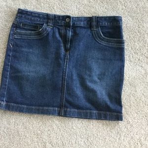 Loft denim mini