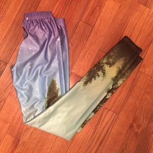 Tree yoga leggings