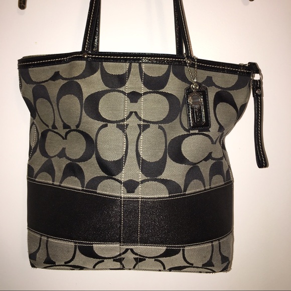 Black and Grey Coach bag