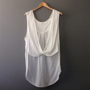 Urban Outfitters High Low Twist Top