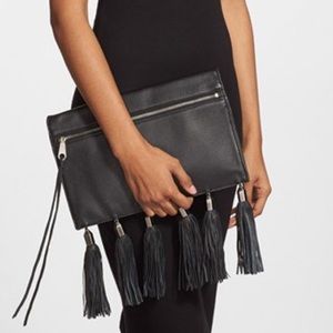 Rebecca Minkoff Kinga tassel clutch