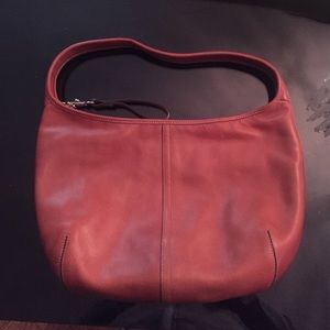 BROWN TAN COACH LEATHER ERGO HOBO PURSE (H2K-9226)