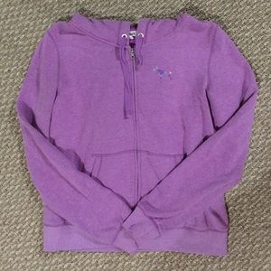 PINK Zip-Up Hooded Sweatshirt